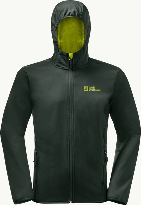 Jack Wolfskin Bornberg Hoody Funktionsjacke black olive/firefly (Herren)