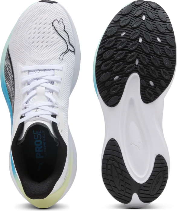 Puma Darter Pro puma white/puma black/mint melt/speed blue