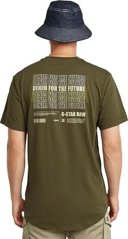 G-Star Lash Back Graphic T-Shirt kurzarm shadow olive (Herren)