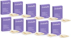 MEDintim Oralsafe Latexschutztuch Erdbeere, 8 Stück