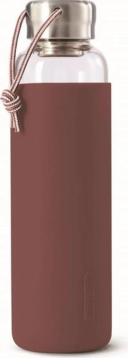 black+blum Glas Trinkflasche 600ml burgundy