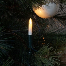 Konstsmide Lichterkette Schaftkerzen LED 16x bernstein