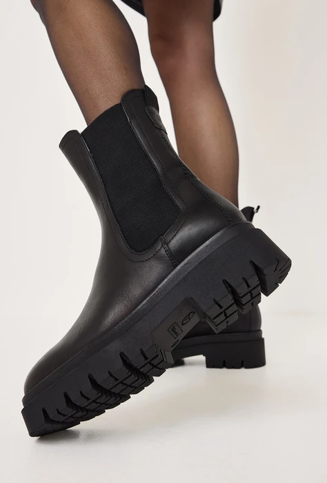 Tamaris Leather Chelsea Boots schwarz (Damen)