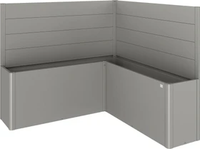 Biohort Sichtschutz L-Form 152x152x91cm für Hochbeet quarzgrau-metallic, 2 Stück