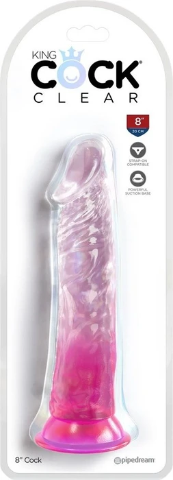 Pipedream King Cock Clear 8" Cock transparent/pink
