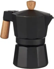 Origin Outdoors Bellanapoli 1 Tasse Espressokanne mit Holzgriff schwarz