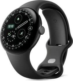 Google Pixel Watch 4 (LTE) 41mm Matte Black mit Sportarmband Obsidian
