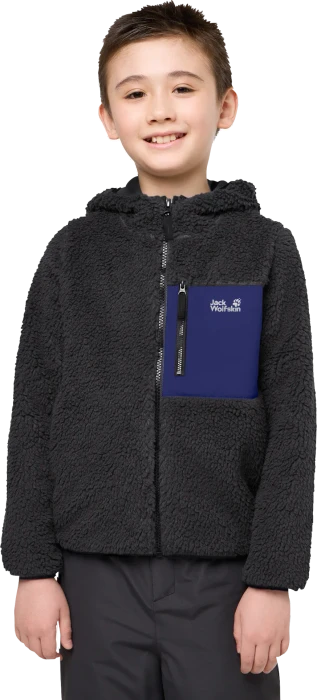 Jack Wolfskin Ice Curl Hood Jacke phantom/glow ink (Junior)