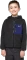 Jack Wolfskin Ice Curl Hood Jacke phantom/glow ink (Junior) Vorschaubild