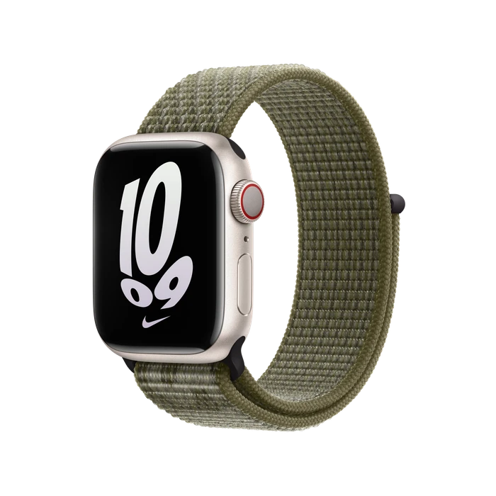 Apple Nike Sport Loop für Apple Watch 41mm Sequoia/Pure Platinum