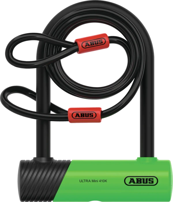 ABUS Ultra Mini 410K/150HB140 + Halter SH + Cobra 10/120 Bügelschloss, Schlüssel