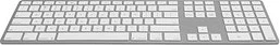 Jenimage Wireless Aluminium Keyboard, silber, Bluetooth, DE (FK418BTSQ-DE)