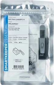 SmartKeeper RJ-11 Portblocker, Essential Mini, MNL04, inkl. Mini Port Lock Key, grau, 4er-Pack
