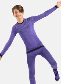 Odlo Performance Warm Funktionsshirt langarm afterparty/black (Junior)