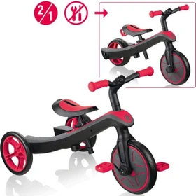 Globber Explorer 2in1 rot/schwarz