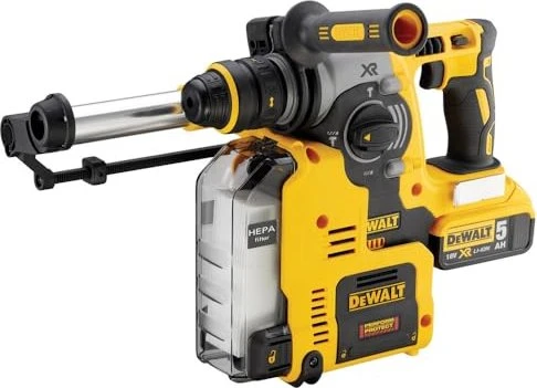DeWalt DCH275P2 Akku-Bohr-/Meißelhammer inkl. Koffer + 2 Akkus 5.0Ah + Absaugeinheit