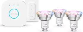 Philips Hue Essential White and Color Ambiance 345 GU10 4.7W Starter-Kit
