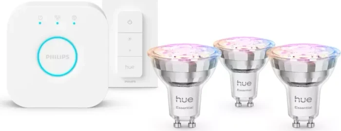 Philips Hue Essential White and Color Ambiance 345 GU10 4.7W Starter-Kit