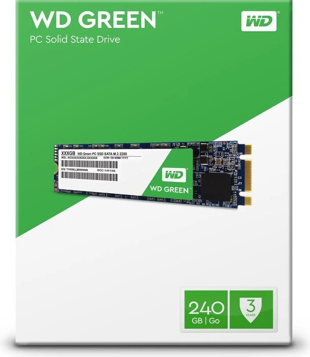 Western Digital WD Green PC SSD 240GB, M.2 2280 / B-M-Key / SATA 6Gb/s
