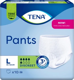 Tena Pants Discreet Schutzhose Größe L, 10 Stück