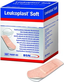 BSN medical Leukoplast Soft Wundverband Strips, 3.8 x 7.2cm, 10 Stück