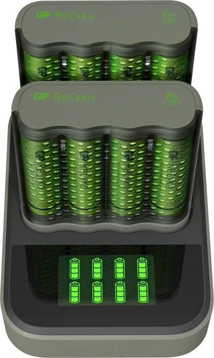 GP Batteries ReCyko Speed Charger Dock (USB) D851 + Speed Charger (USB) B421 inkl. 8x AA NiMh 2600mAh