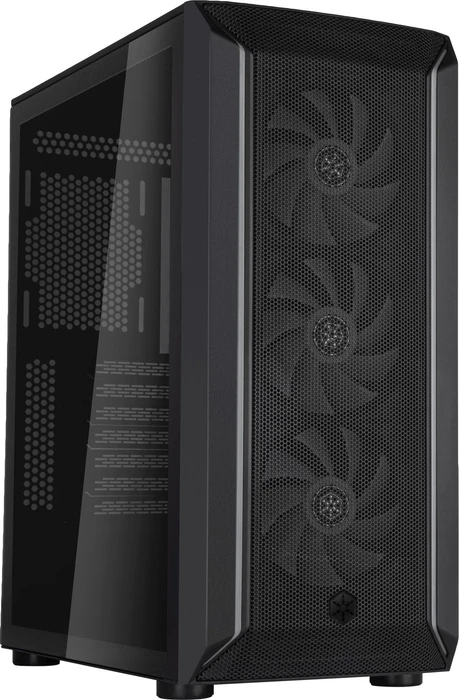 SilverStone Fara 511Z, schwarz, Glasfenster