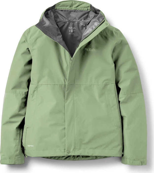Rab Downpour Funktionsjacke dark fig green (Damen)
