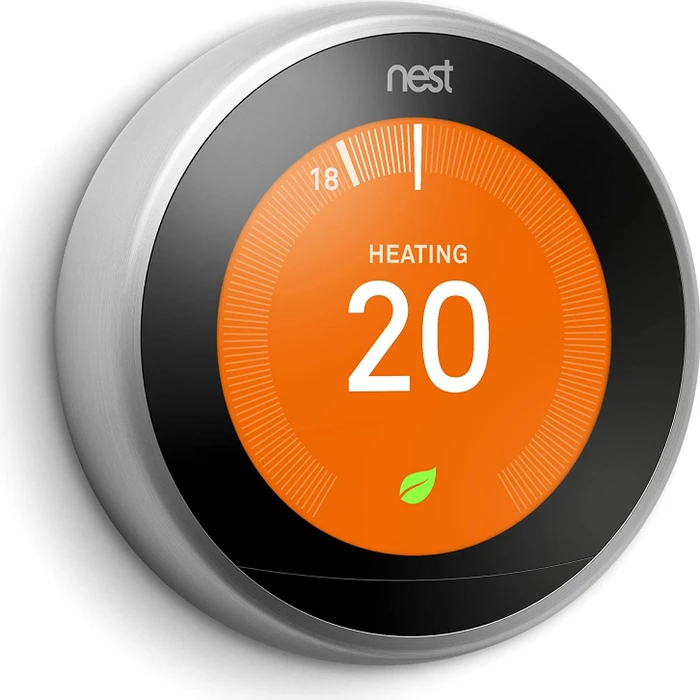 Nest Learning Thermostat, 3. Generation, Edelstahl silber