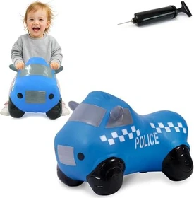Jamara Hüpfauto Police Truck mit Pumpe