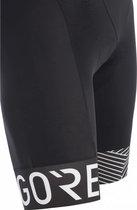 Gore Wear C5 Optiline Bib Shorts+ Fahrradhose kurz schwarz/weiß (Herren)