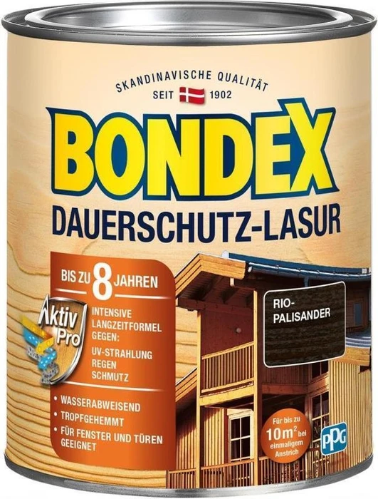 Bondex Dauerschutz-Lasur rio palisander, 750ml
