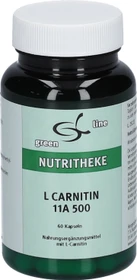 11A Nutritheke the green line L-Carnitin 11a 500mg Kapseln, 60 Stück
