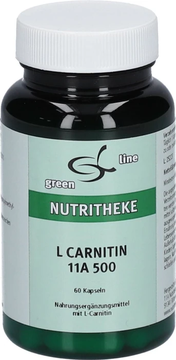 11A Nutritheke the green line L-Carnitin 11a 500mg Kapseln, 60 Stück