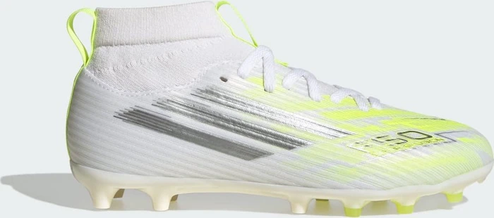 adidas F50 Sparkfusion League Mid Cut FG/AG cloud white/iron metallic/hi-res yellow (Junior)