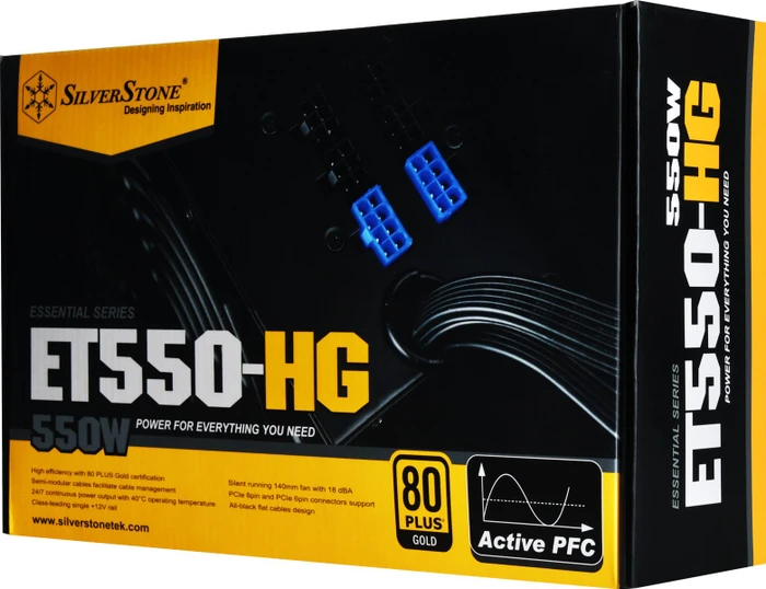 SilverStone Essential Gold ET550-HG 550W, ATX 2.4
