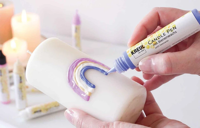 Kreul Candle Pen Kerzenmalfarbe Hello Baby, 6 Farben, 29ml, 6er-Set