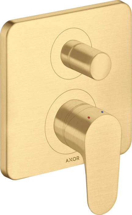 Hansgrohe Axor Citterio M Wannenmischerarmatur mit Sicherung brushed goldoptik