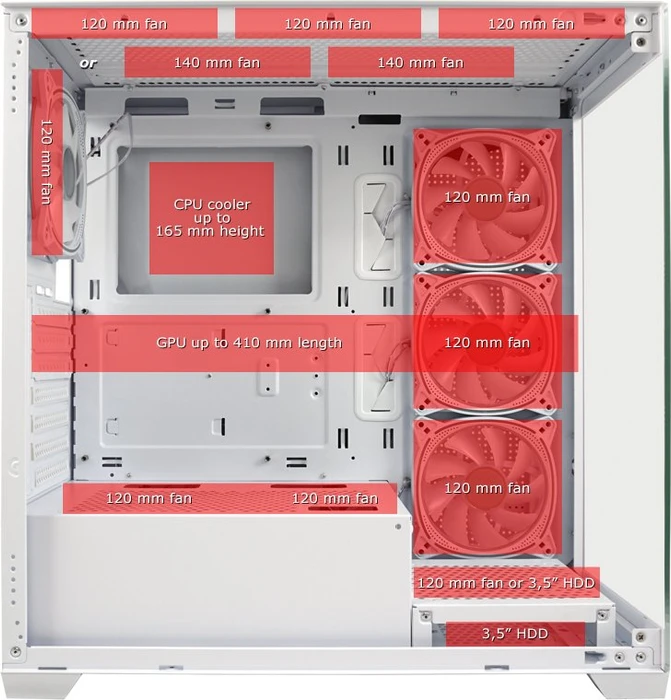 LC-Power Gaming 715W Seamless_Pale_X, weiß, Glasfenster