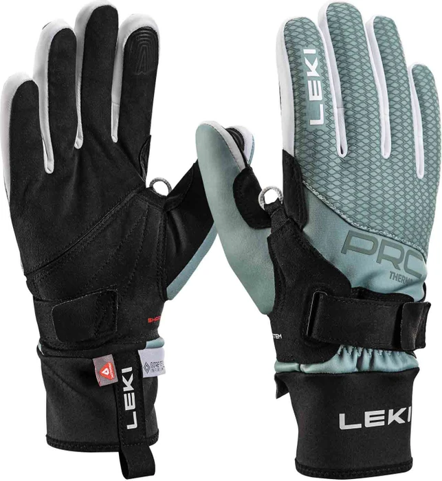 Leki PRC Thermoplus Shark Skihandschuhe black/ice green (Damen)