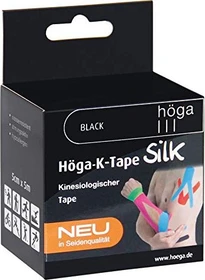 Höga Höga-K-Tape Silk Rolle 5cm x 5m schwarz, 1 Stück