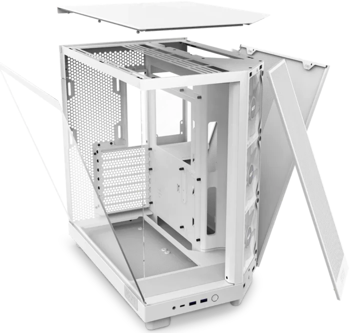 NZXT H6 Flow RGB White, weiß, Glasfenster