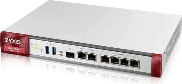 Zyxel ZyWALL USG FLEX 200 Rackmount Firewall, 6x RJ-45, 1x SFP