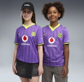 Puma BVB Borussia Dortmund 2026/2027 Ausweichtrikot kurzarm purple glimmer/yellow alert (Junior)