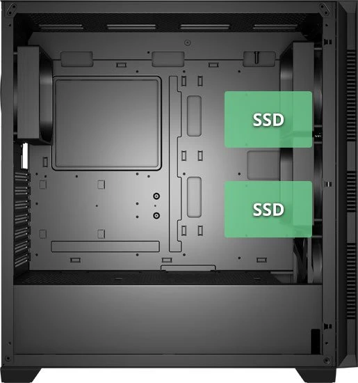 FSP U530-BS, schwarz, schallgedämmt