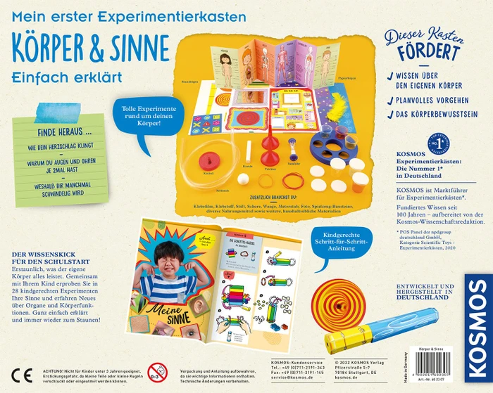 Kosmos Mein erster Experimentierkasten Körper & Sinne