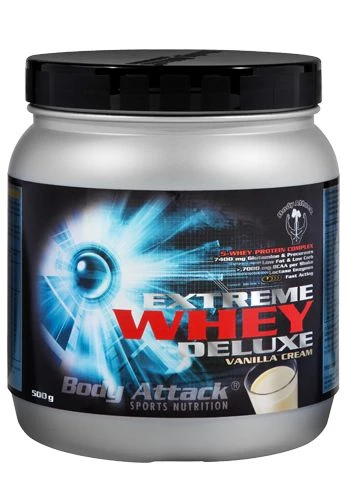 Body Attack Extreme Whey Deluxe Vanilla Cream 500g