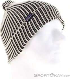 Patagonia Fisherman's Rolled Beanie contrast stripe/black