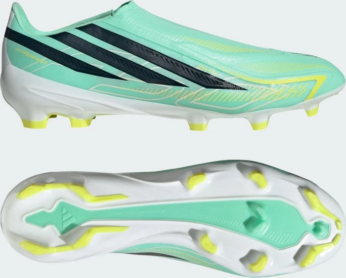 adidas F50 Hyperfast League Laceless FG pulse mint/night navy/solar lemon
