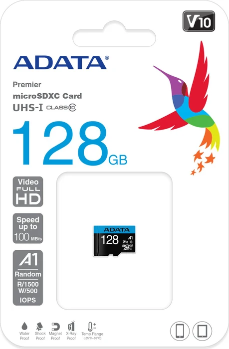 ADATA Premier R100/W25 128GB, UHS-I U1, A1, Class 10